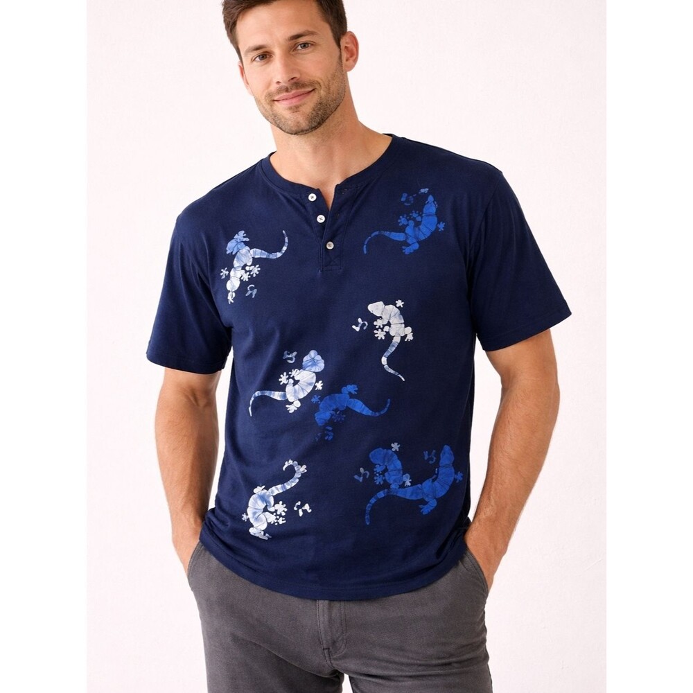 Caribell Batik Men’s Shirt –Premium Traditional Batik Print, Short Sleeve Casual